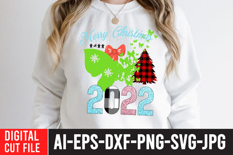 Merry Christmas 2022 Sublimation Design Sublimation BlackCatsMedia 
