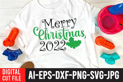 Merry Christmas 2022 SVG Cut File SVG BlackCatsMedia 