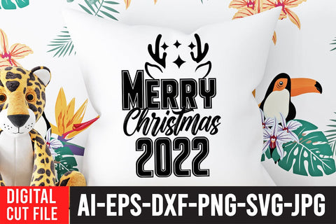 Merry Christmas 2022 SVG Cut File SVG BlackCatsMedia 