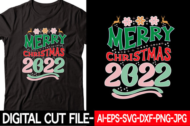 Merry Christmas 2022 SVG cut file SVG Blessedprint 