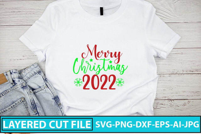 Merry Christmas 2022 SVG Cut File SVG Syaman 
