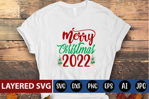 merry Christmas 2022 SVG cute file SVG Blessedprint 