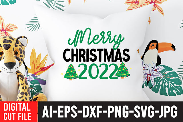 Merry Christmas 2022 SVG Design SVG BlackCatsMedia 