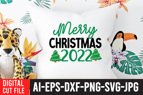Merry Christmas 2022 SVG Design SVG BlackCatsMedia 
