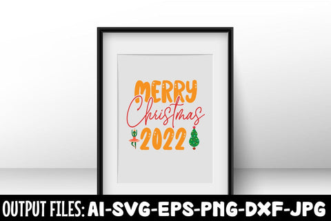 Merry Christmas 2022 svg design SVG Rafiqul20606 