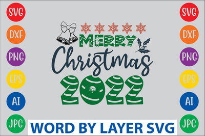 Merry Christmas 2022 SVG Design SVG Rafiqul20606 