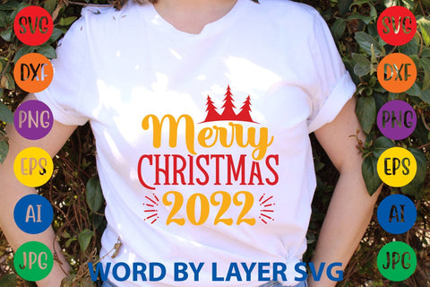 Merry Christmas 2022 SVG DESIGN SVG Rafiqul20606 
