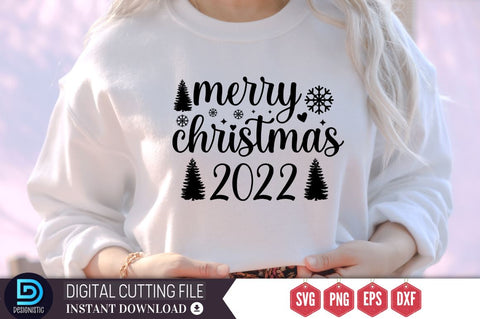 Merry christmas 2022 SVG, Merry christmas 2022 SVG DESIGNISTIC 