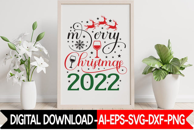 Merry Christmas 2022 SVG SVG designmaster24 