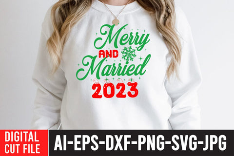 Merry Christmas 2023 SVG Cut File SVG BlackCatsMedia 