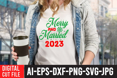 Merry Christmas 2023 SVG Cut File SVG BlackCatsMedia 