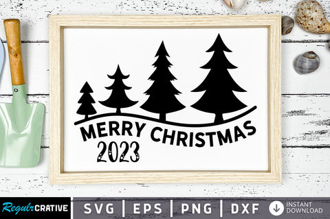 Merry christmas 2023 SVG Design SVG Regulrcrative 