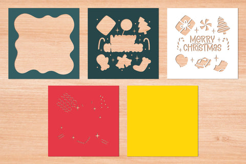 Merry Christmas - 3D Layered Paper Cut SVG 7 SVG Slim Studio 