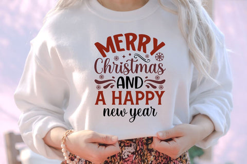 Merry christmas and a happy new year SVG SVG DESIGNISTIC 