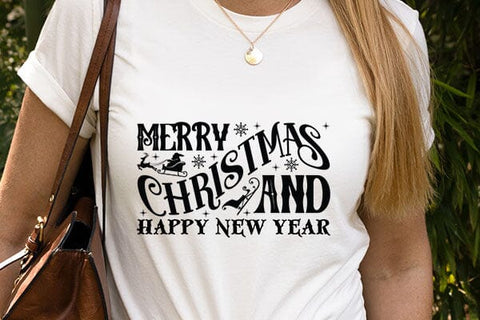 Merry Christmas And Happy New Year SVG Angelina750 