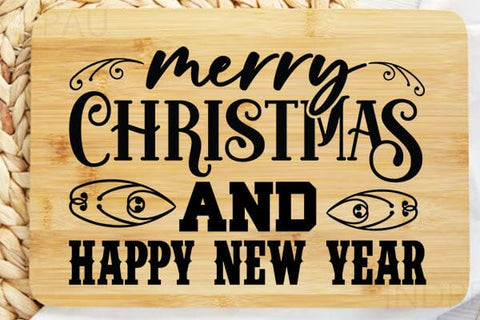 Merry Christmas And Happy New Year SVG Angelina750 