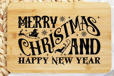 Merry Christmas And Happy New Year SVG Angelina750 