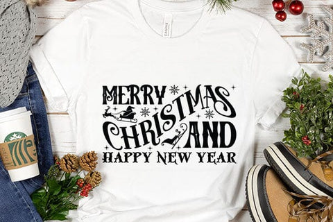 Merry Christmas And Happy New Year SVG Angelina750 