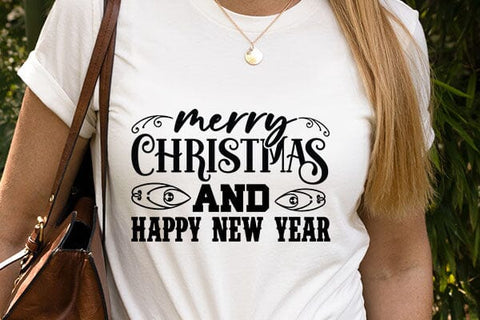 Merry Christmas And Happy New Year SVG Angelina750 