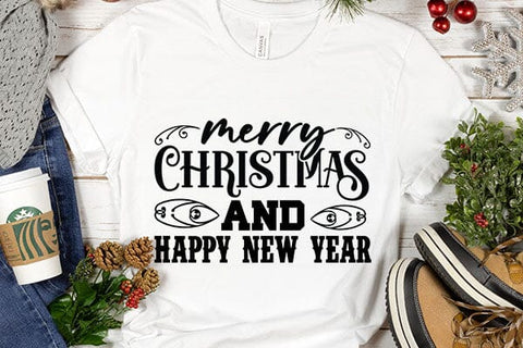 Merry Christmas And Happy New Year SVG Angelina750 