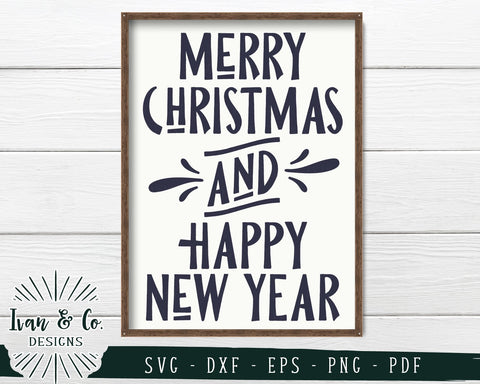 Merry Christmas And Happy New Year SVG Files | Holidays | Winter SVG (746685931) SVG Ivan & Co. Designs 