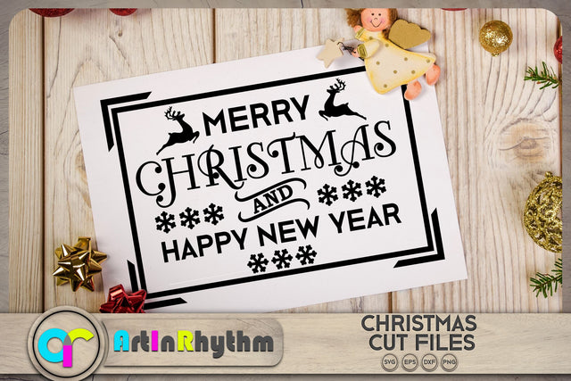 Merry Christmas and Happy New year SVG SVG Artinrhythm shop 