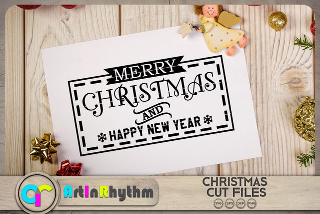Merry Christmas and Happy New year SVG SVG Artinrhythm shop 