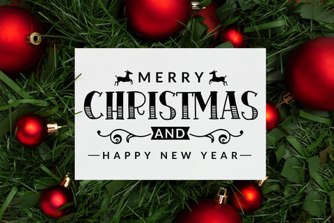 Merry Christmas and Happy New Year SVG SVG CraftLabSVG 