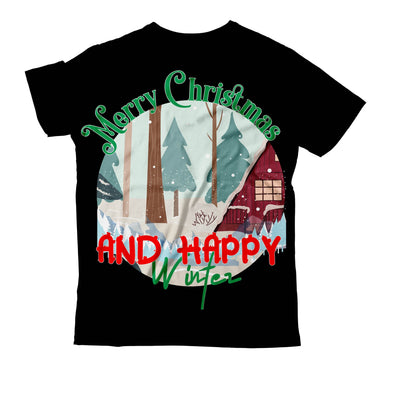 Merry Christmas And Happy Winter SVG Design SVG BlackCatsMedia 