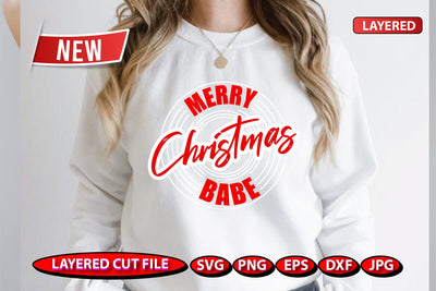 merry christmas babe sublimation Sublimation BB Type Studios 