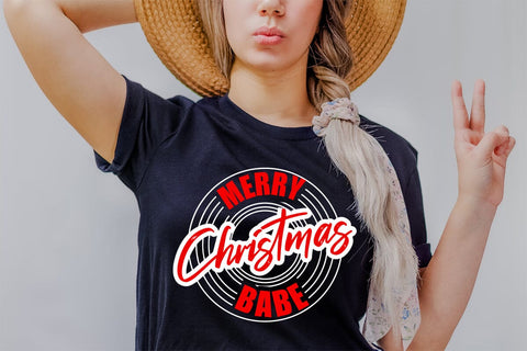 merry christmas babe sublimation Sublimation BB Type Studios 