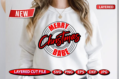 merry christmas babe sublimation Sublimation BB Type Studios 