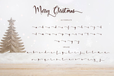 Merry Christmas Baby Font Stefani Letter 
