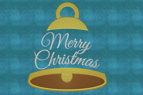 Merry Christmas bell Embroidery/Applique DESIGNS embroidery-workshop 