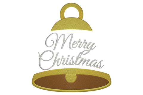 Merry Christmas bell Embroidery/Applique DESIGNS embroidery-workshop 