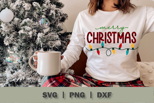 Merry Christmas Buffalo Plaid SVG SVG Ollive Studio 