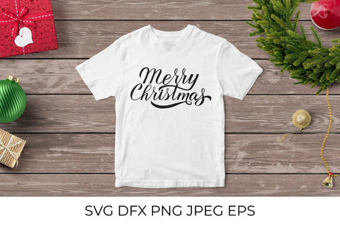 Merry Christmas calligraphy lettering SVG SVG LaBelezoka 