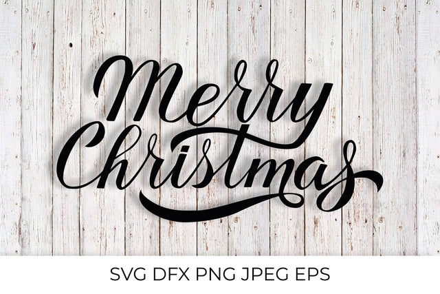 Merry Christmas calligraphy lettering SVG SVG LaBelezoka 