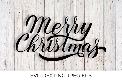 Merry Christmas calligraphy lettering SVG SVG LaBelezoka 