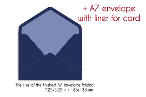 Merry Christmas card foil quill svg dxf eps template, papercut template Christmas card with gold foil SVG FunPaperWood 