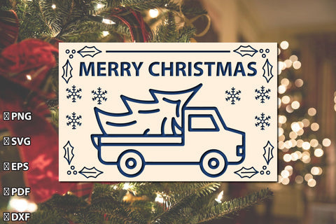 Merry Christmas Card SVG Bundle SVG Rupkotha 