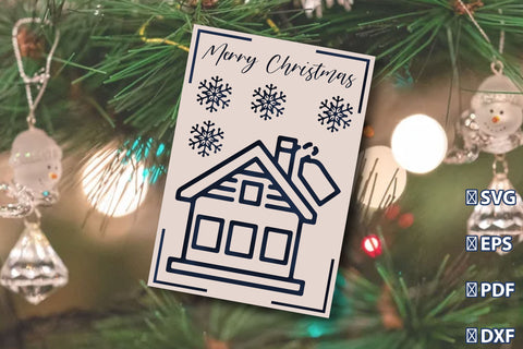 Merry Christmas Card SVG Bundle SVG Rupkotha 