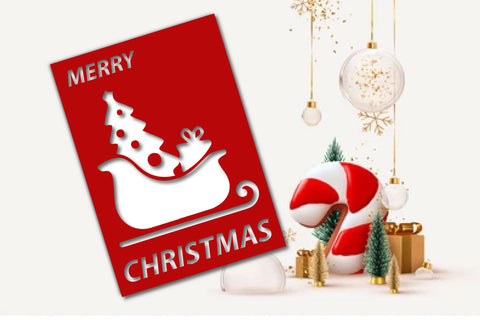 Merry Christmas Card SVG Bundle SVG Rupkotha 