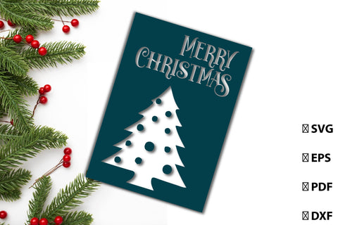 Merry Christmas Card SVG Bundle SVG Rupkotha 