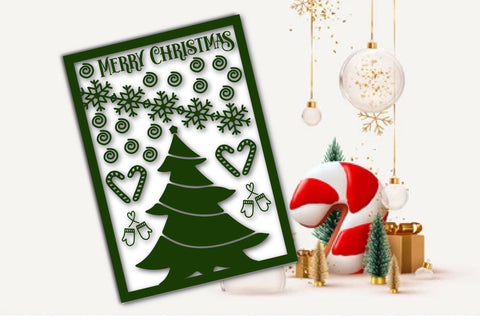 Merry Christmas Card SVG Bundle SVG Rupkotha 