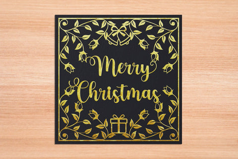 Merry Christmas Card SVG EPS AI PNG PDF SVG Slim Studio 