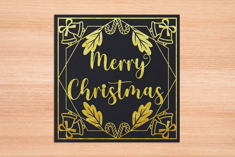 Merry Christmas Card SVG EPS AI PNG PDF SVG Slim Studio 