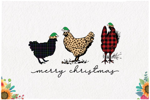Merry Christmas Chickens Sublimation Sublimation Jagonath Roy 