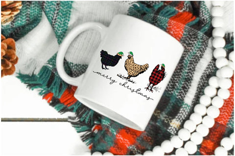 Merry Christmas Chickens Sublimation Sublimation Jagonath Roy 