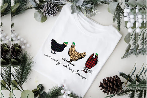 Merry Christmas Chickens Sublimation Sublimation Jagonath Roy 